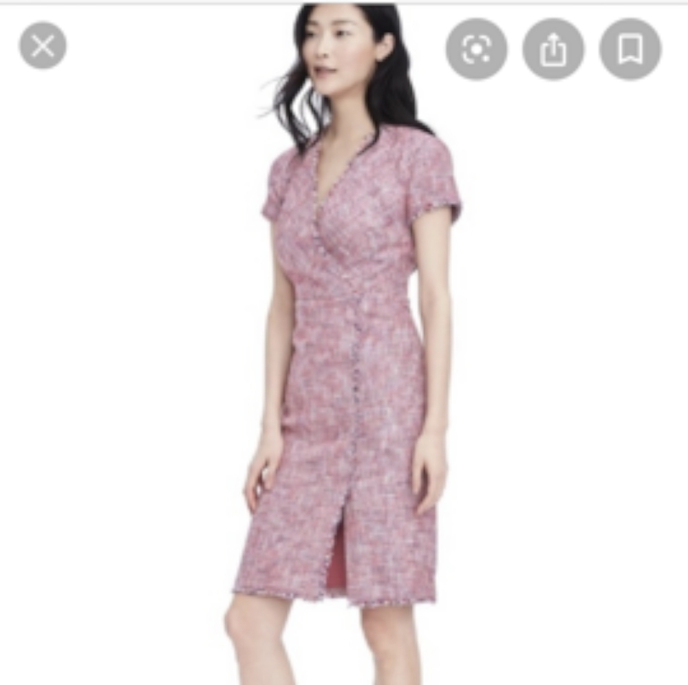 NWT Banana Republic Tweed Dress - Picture 7 of 8